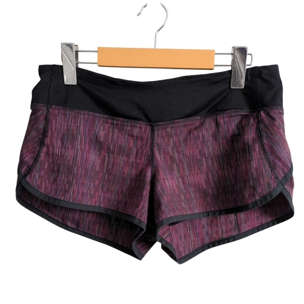 Lululemon Run: Speed Short Wee Are From Space Black March Multi‎ / Black Size 6